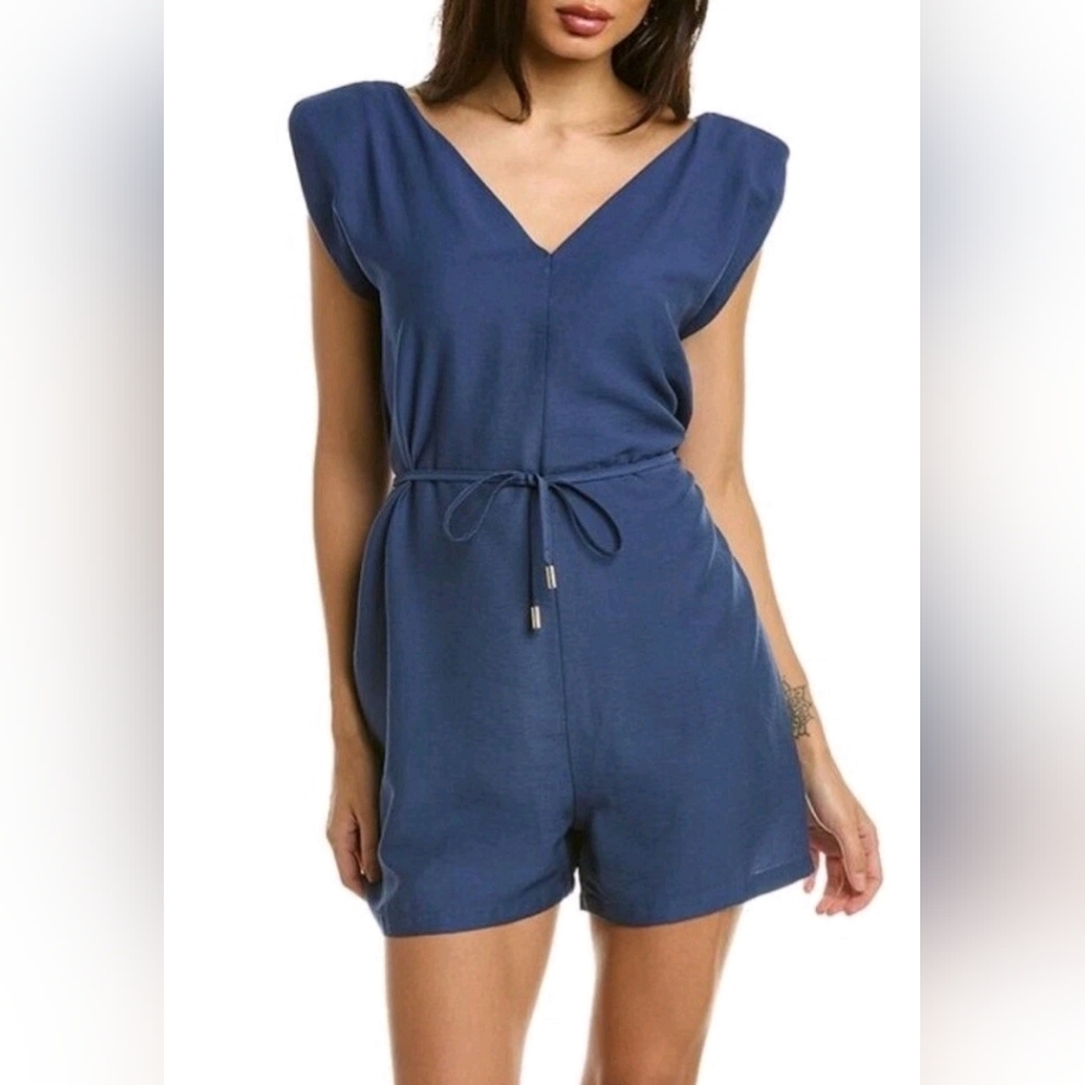 bishop + young Blue Romper M NWT